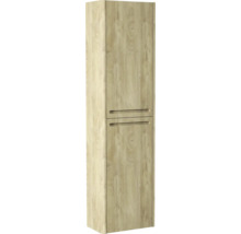 Haute armoire en bois avec deux tiroirs