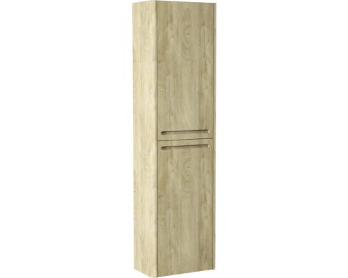 Haute armoire en bois avec deux tiroirs