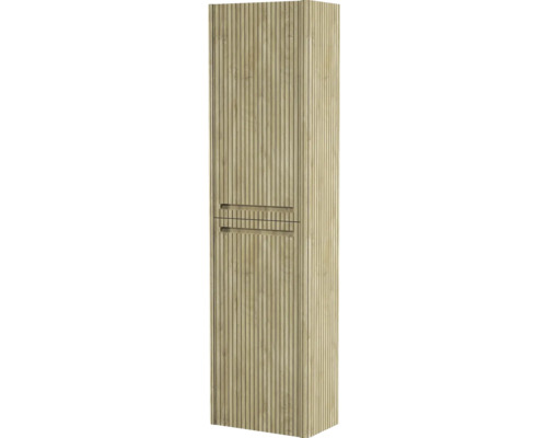 Armoire avec aspect bois rainuré