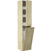 Armoire haute avec bascule à linge et étagères