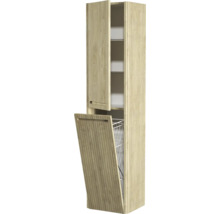Armoire haute avec bascule à linge et étagères