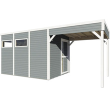 Gartenhaus mit Fenster und Überdachung