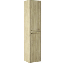 Armoire haute avec structure en bois pour la salle de bain
