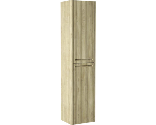 Armoire haute avec structure en bois pour la salle de bain