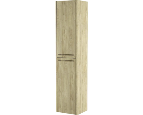 Armoire haute aspect bois avec deux portes