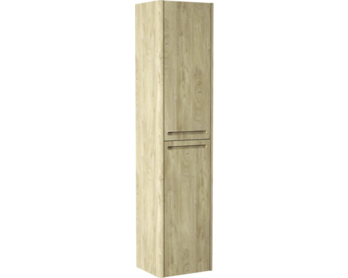 Armoire haute avec deux portes et structure en bois