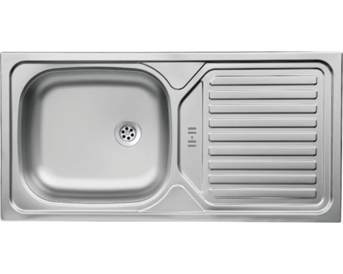 Évier en acier inoxydable avec égouttoir