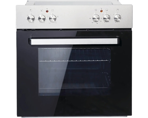 Cuisinière électrique avec boutons de commande et hublot