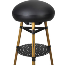 Four à pizza électrique avec pieds en bois et espace de stockage