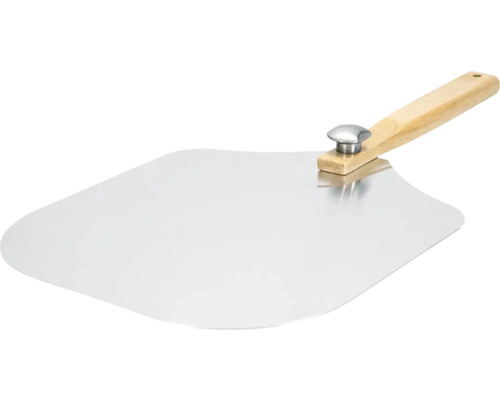 Pelle à pizza en aluminium avec manche en bois