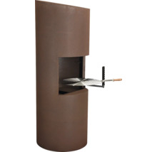 Cheminée de barbecue de jardin en acier avec grille