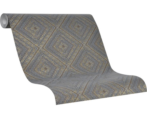 Tapetenrolle mit geometrischem Rautenmuster