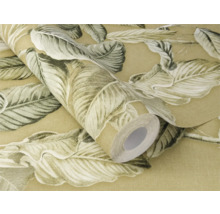Rouleau de papier peint décoratif avec motif de feuilles
