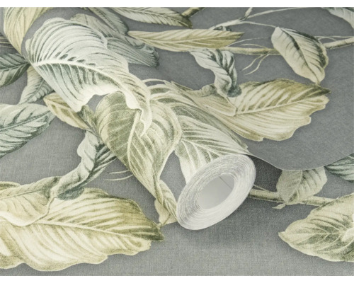 Rouleau de papier peint à motif de feuilles