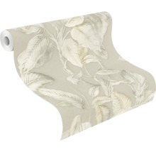 Rouleau de papier peint avec motif de feuilles