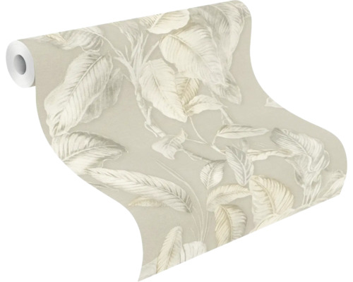 Rouleau de papier peint avec motif de feuilles