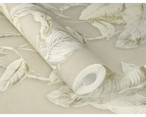 Rouleau de papier peint avec motif de feuilles