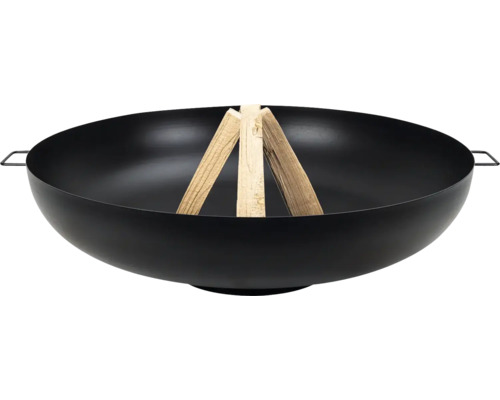 Braséro en acier avec bois