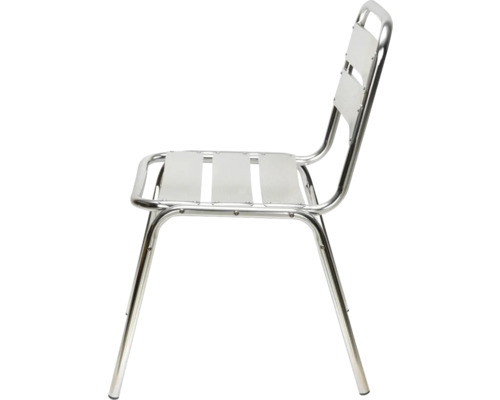 Chaise avec cadre et assise en aluminium