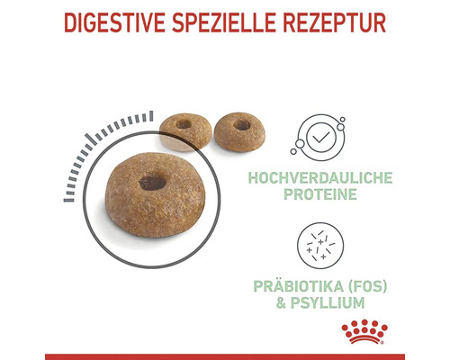 Aliment sec pour chiens Royal Canin Digestive Care avec protéines hautement digestibles, probiotiques et psyllium