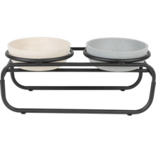 Gamelle double pour chien avec support pour animaux de compagnie