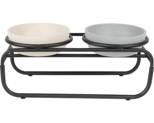 Gamelle double pour chien avec support pour animaux de compagnie