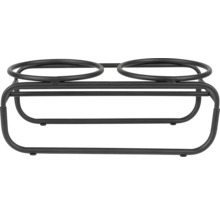 Support à plantes en métal pour deux plantes