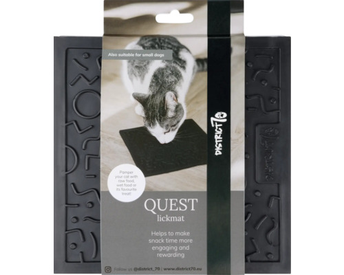 District 70 Quest Futtermatte für Katzen und kleine Hunde in der Verpackung.