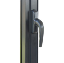 Poignée de fenêtre sur cadre de fenêtre