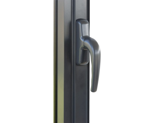 Poignée de fenêtre sur cadre de fenêtre