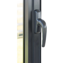 Vue détaillée d'une poignée de fenêtre