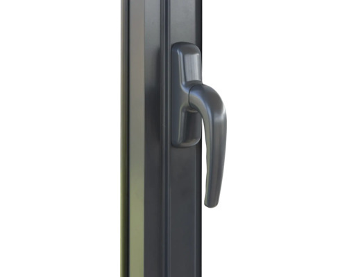 Poignée de fenêtre sur le cadre de la fenêtre