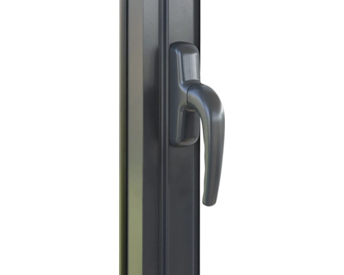 Poignée de fenêtre sur cadre de fenêtre