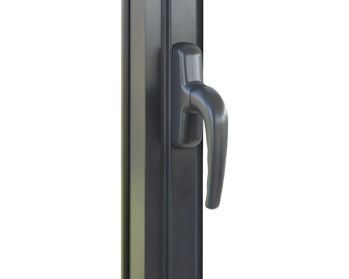 Poignée de fenêtre sur cadre de fenêtre