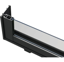 Vue détaillée d'un cadre de fenêtre avec verre