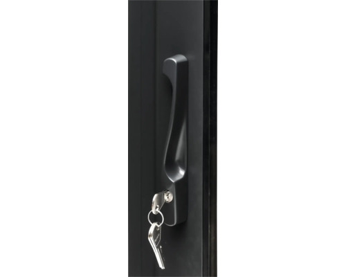 Poignée de porte d'une porte avec clé