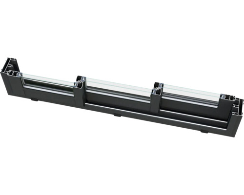 Section transversale d'un cadre de fenêtre en aluminium