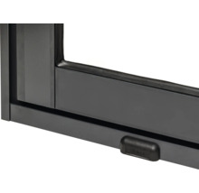 Vue détaillée d'un cadre de fenêtre