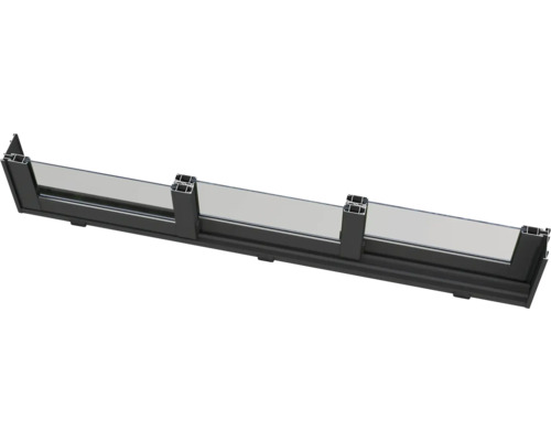 Profil de garde-corps en verre avec cadre en aluminium