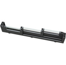 Section transversale d'un cadre de fenêtre en aluminium avec verre