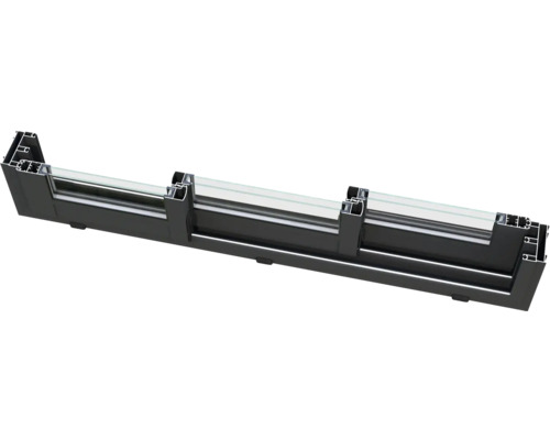 Profil de cadre de fenêtre en aluminium et en verre