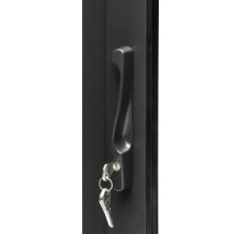 Poignée de porte avec clé dans la serrure