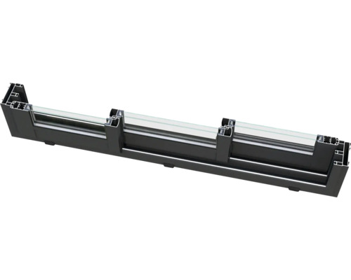 Profil de fenêtre en aluminium et verre