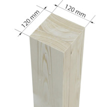Bois équarri aux dimensions de 120 mm