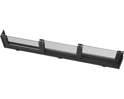 Garde-corps de balcon avec verre et profilé en aluminium