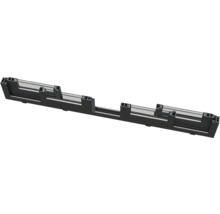 Coupe transversale d'un cadre de fenêtre noir