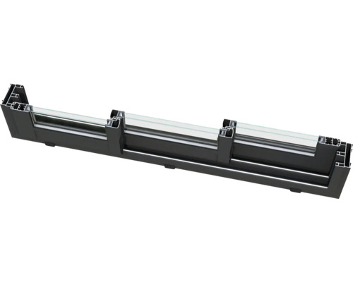 Profilé de fenêtre en aluminium avec vitrage