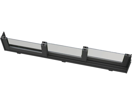 Rebord de fenêtre en aluminium avec verre