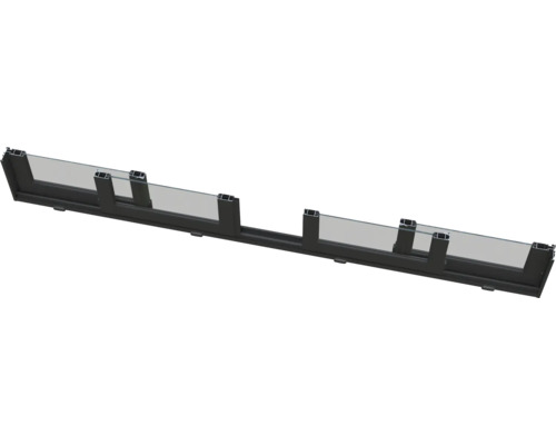 Garde-corps de balcon en verre et métal