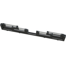 Section transversale d'une fenêtre en aluminium noir